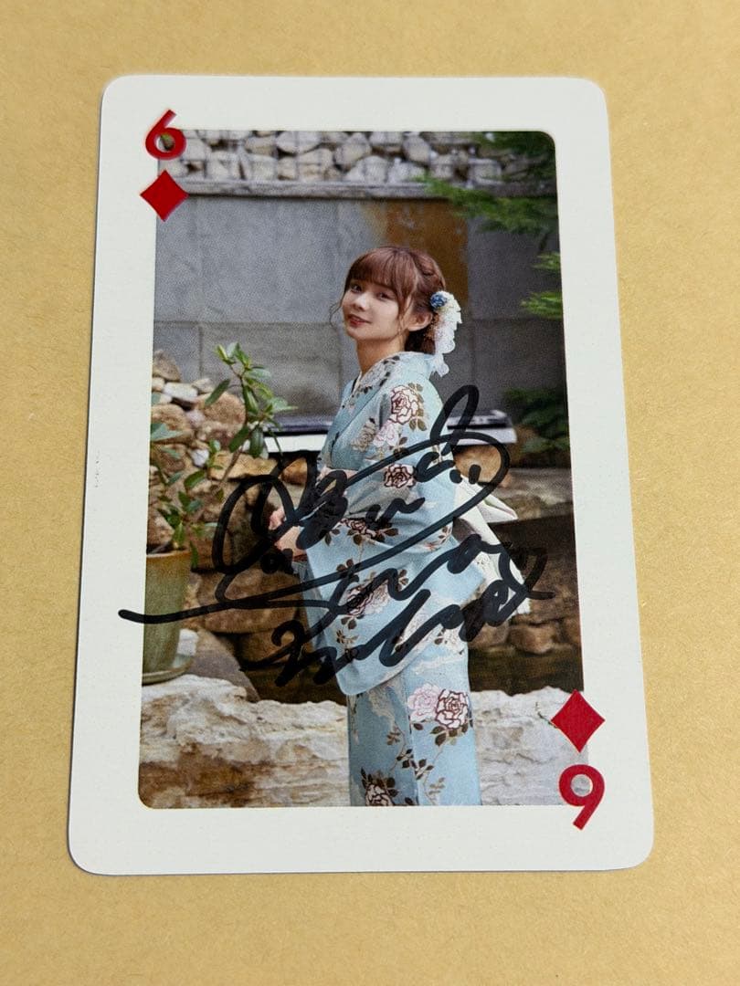 諏訪ななか Fine Days おめくり会 トランプ 直筆サイン入り ♦️6