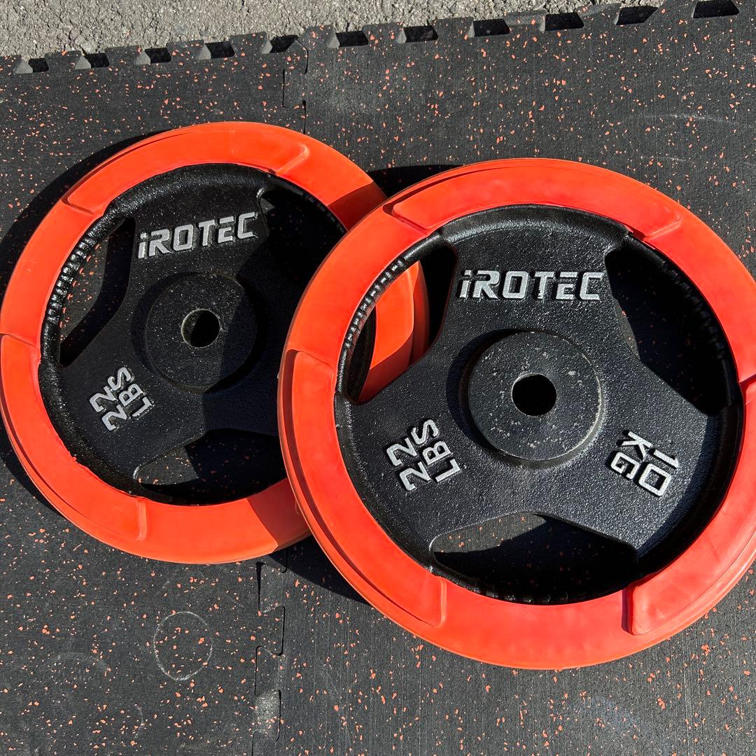 iROTEC アイロテック 28mmラバープレート 10kg×2枚　ivanko