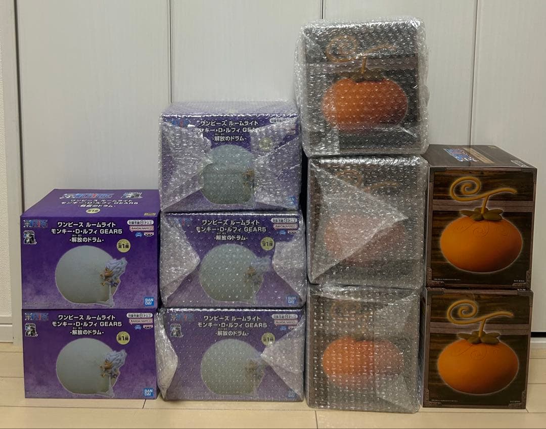 ワンピース ルームライト ルフィ解放のドラム イヌイヌの実 各5点10点セット
