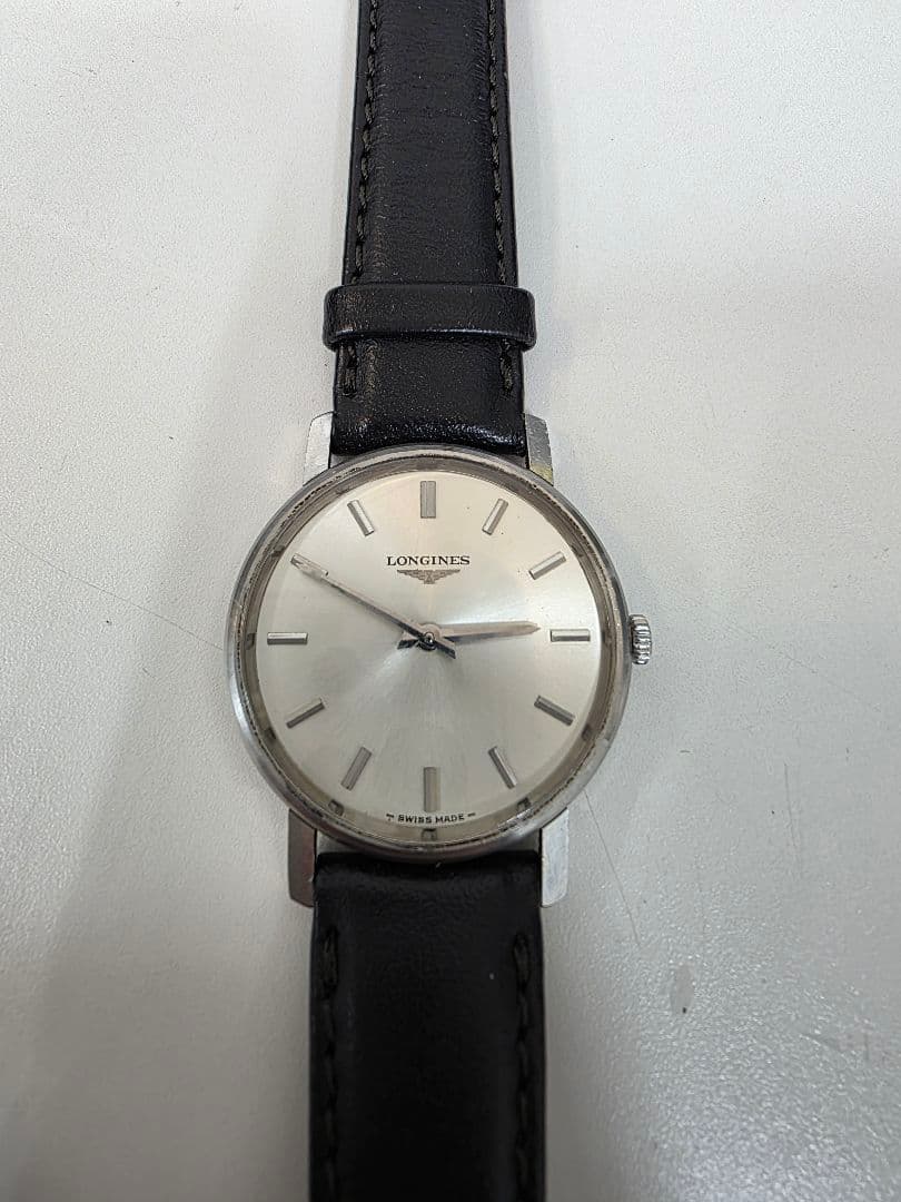 手巻き 稼働品 ロンジン メンズ腕時計 シルバー文字盤 マスターコレクション LONGINES ロンジン マスターコレクション 腕時計