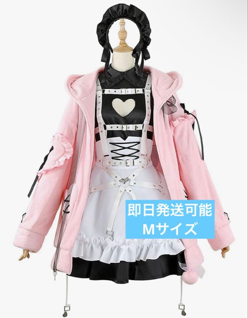 魔界ノりりむ コスプレ衣装　Mサイズ にじさんじ メイド フルセット バーチャルYouTuber VTuber 魔界ノりりむ コスプレ衣装