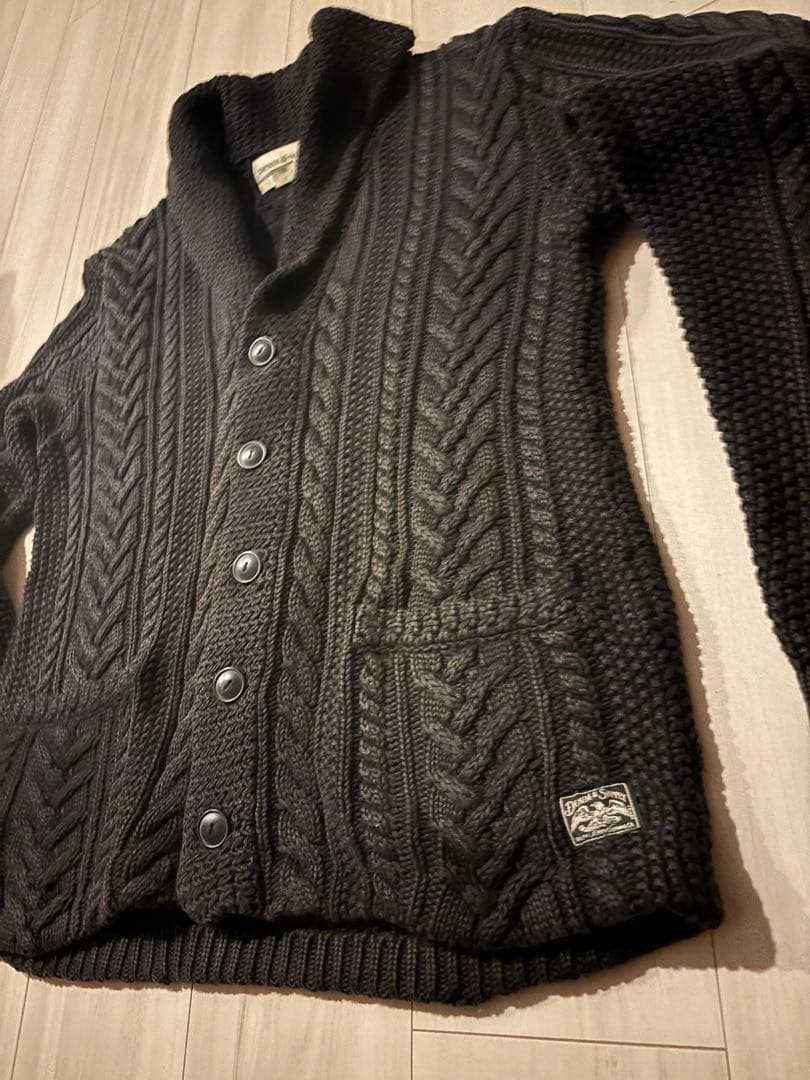 DENIM SUPPLY RALPH LAUREN 黒カーディガンRRL