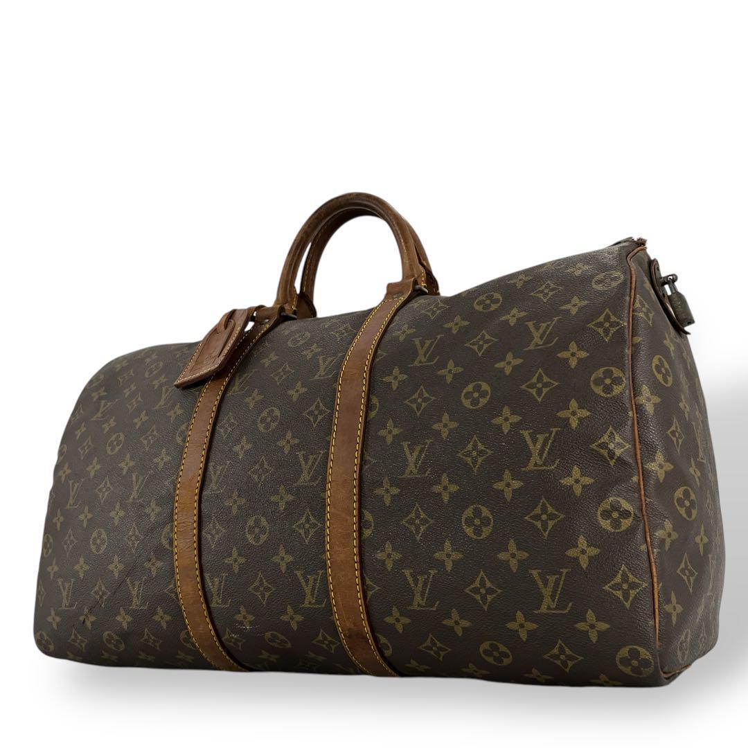 ルイヴィトン　ボストンバッグ　キーポル50 モノグラム　トラベルバッグ　旅行