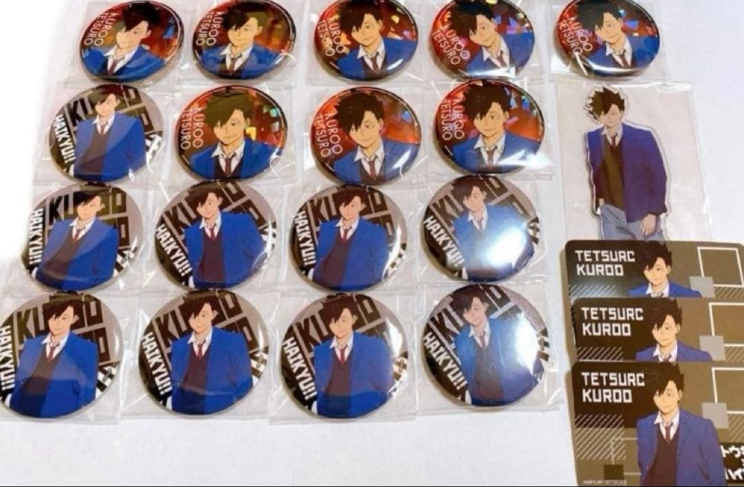 ハイキュー‼︎ 黒尾鉄朗 缶バッジ ホロ缶 アクリルスタンド 特典 カード ハイキュー!! 猫型缶バッジ 黒尾鉄朗 | 4942330334232 | ポストホビー
