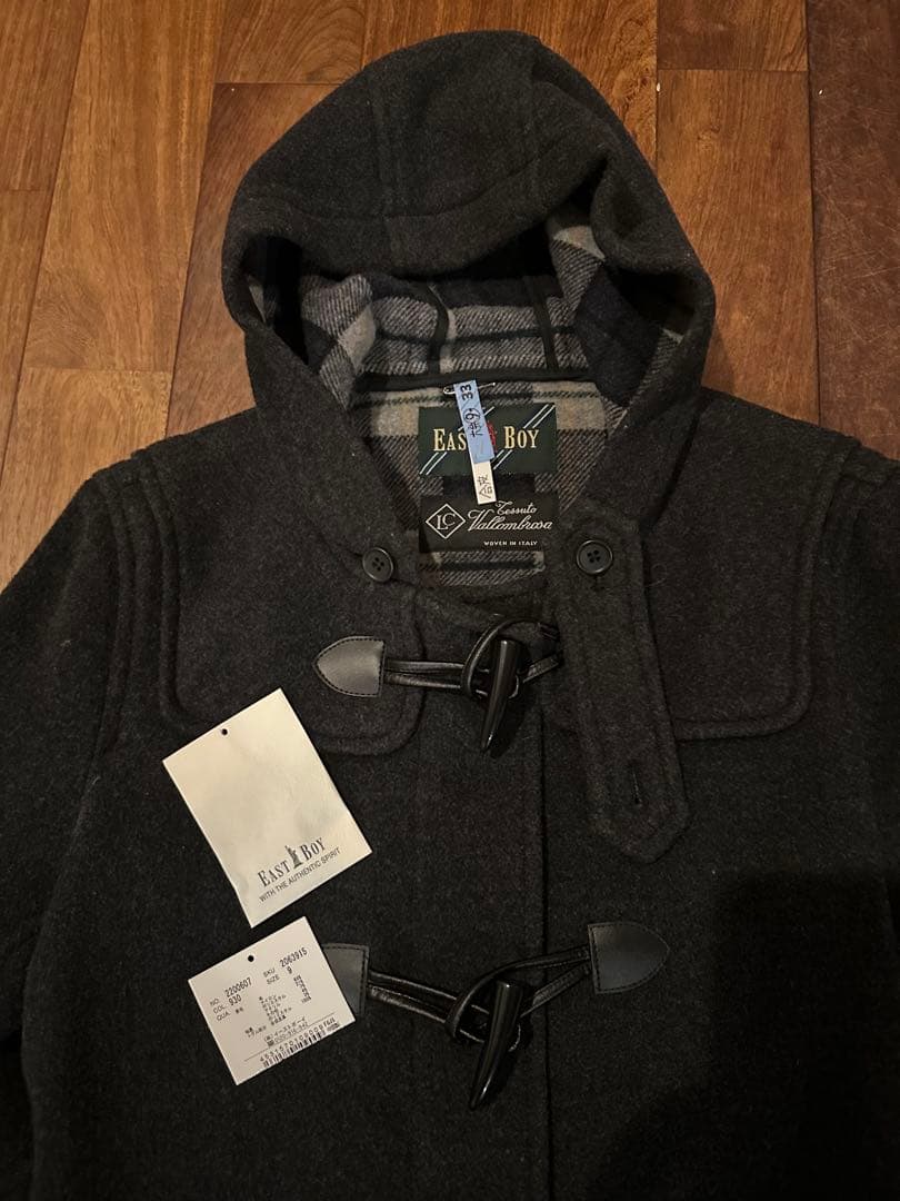 Mai　EAST BOY ダブルフェイスダッフルコート　チャコールサイズ9