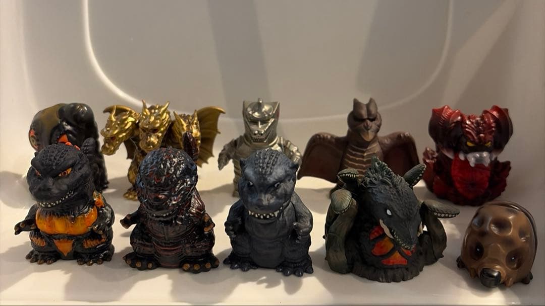 ゴジラ フィギュア 10体セット ソフビパペットマスコット vol.1 コンプ