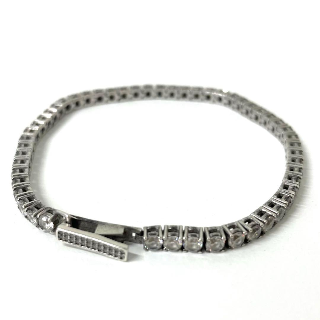 【TK】アヴァランチ　シルバー925 テニスブレスレット　ジルコニア