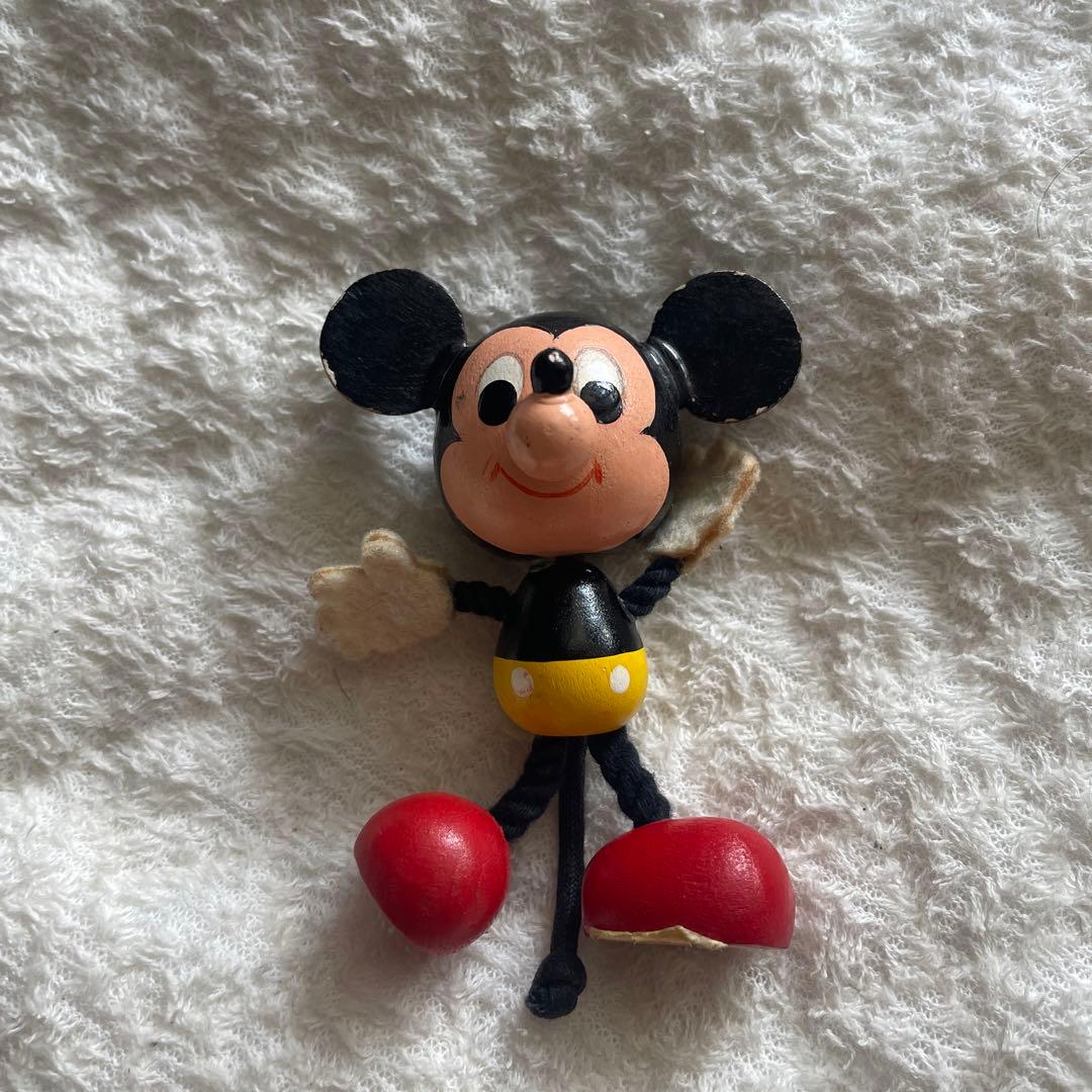 ミッキーマウス　レトロ　お人形 希少 当時物 東京ディズニーランド 初期 ミッキーマウス 人形 ソフビ