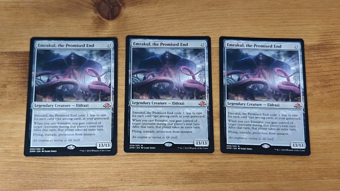 約束された終末、エムラクール 3枚 英語 旧枠