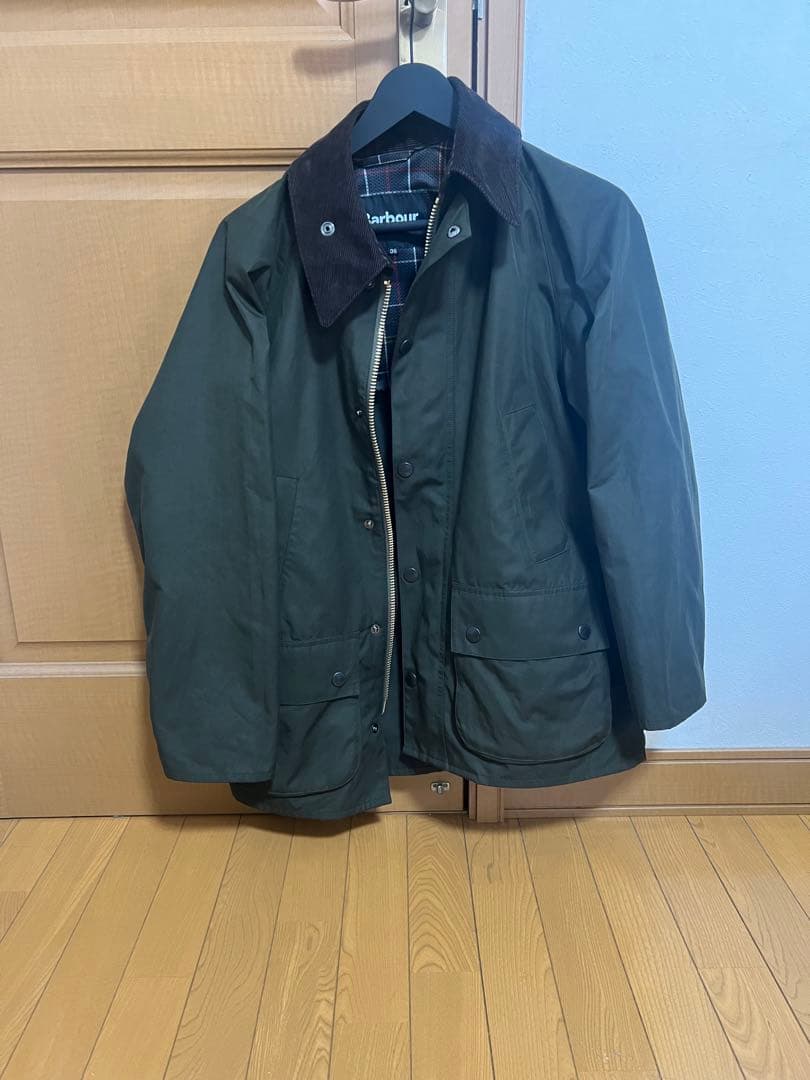 バブアービデイル　クラシックフィット　ポリエステルコットンピーチスキンジャケット