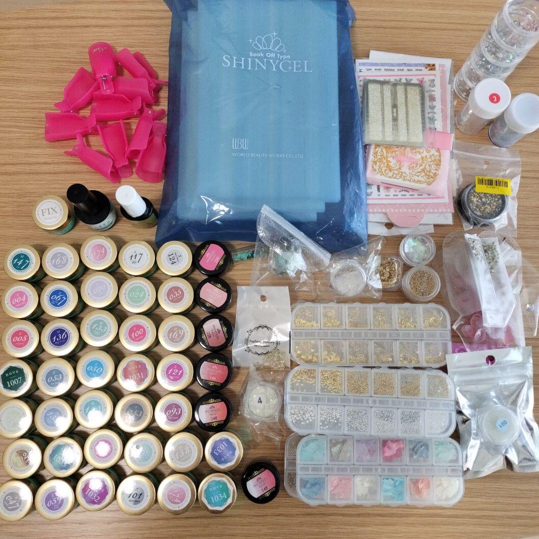 シャイニージェル 43色 ella パワーボンダー マットトップ パーツ シール