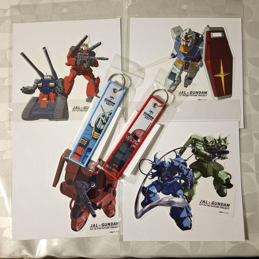 JAL × GUNDAM　フライトタグとステッカー 未開封新品