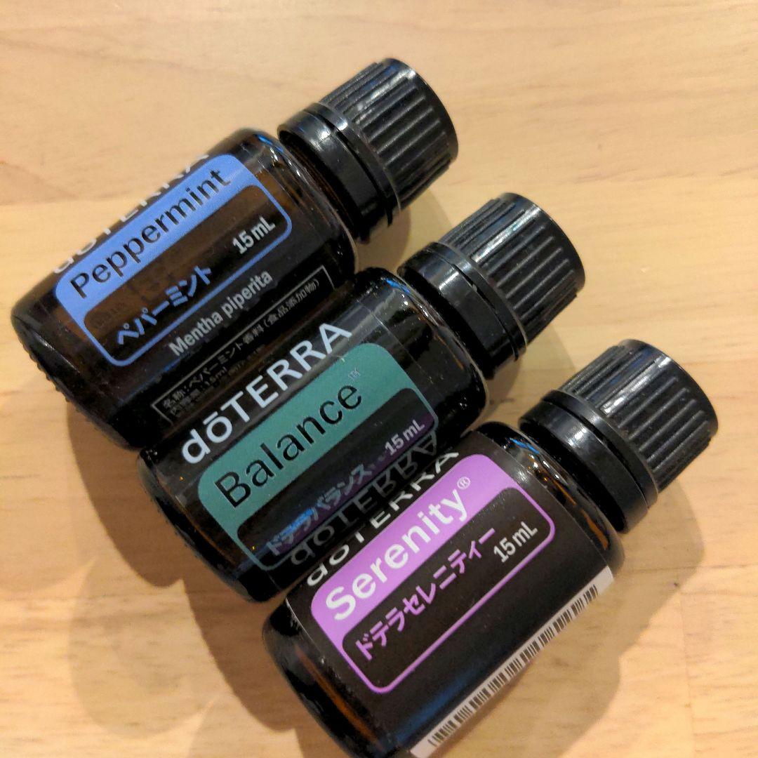 ドテラ　doTERRA　ペパーミント&バランス&セレニティ15ml 　新品未開封