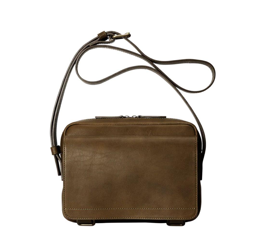 土屋鞄　ビークルスモールフラップショルダー ヴィンテージオリーブ　レザーバッグ