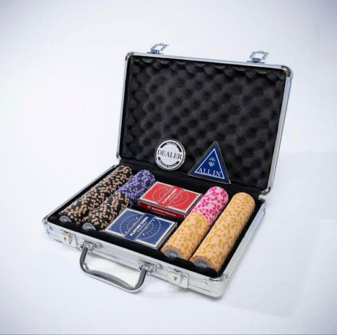 世界のヨコサワ ポーカーセット アルミケース入り オリジナルポーカーセット