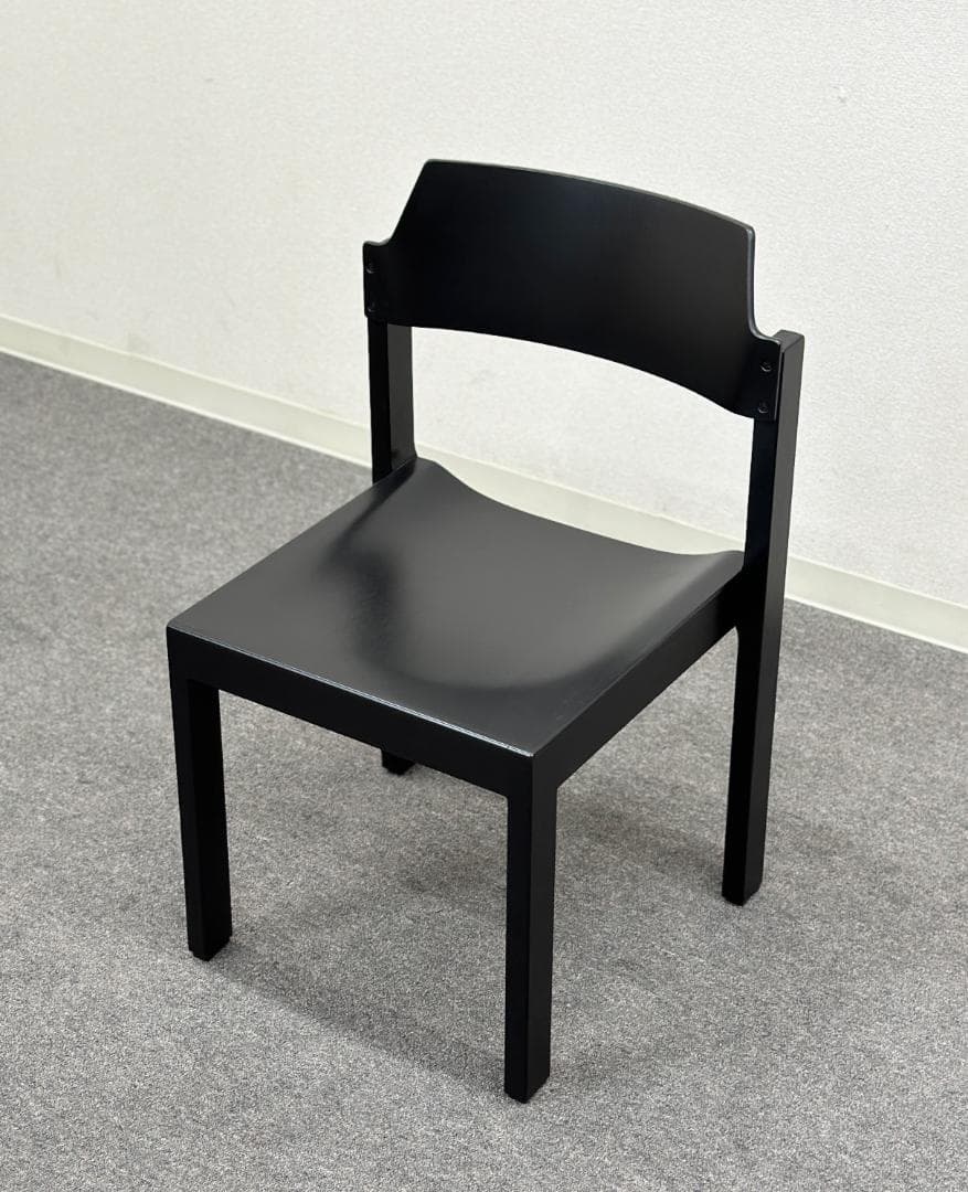 80’ｓ■SCHLAPP MOBEL■CANTOチェア　黒　ドイツ　木製椅子