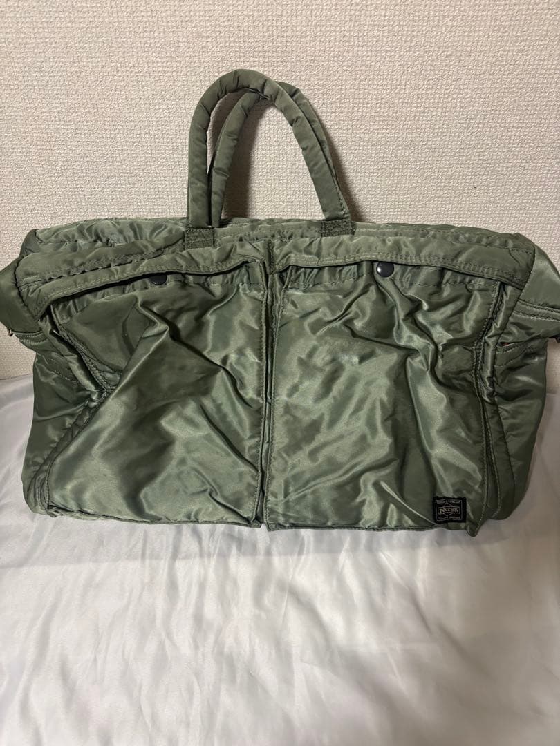 廃盤 希少 ポータータンカー ボストンバッグL ショルダーバッグ 大容量セージ