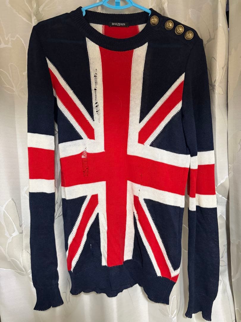 BALMAIN ユニオンジャックセーター 長袖