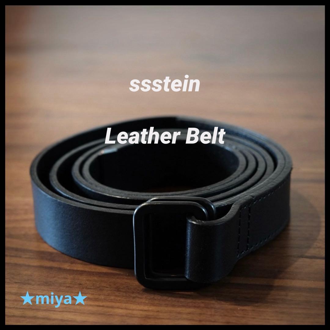ssstein / Leather Belt / レザーベルト ブラック ssstein(シュタイン) LEATHER BELT (PLAIN BUCKLE) 公式通販