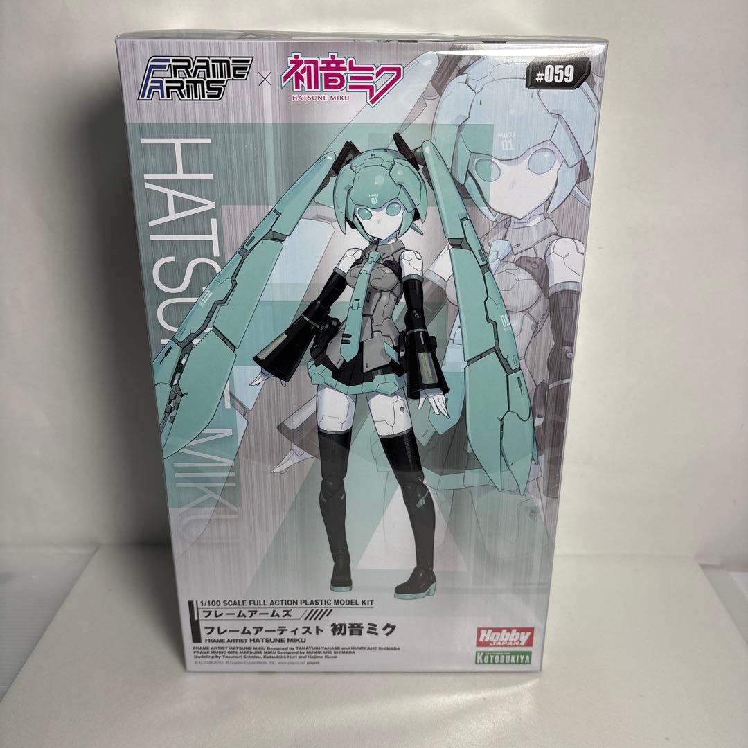 未使用品フレームアームズ　フレームアーティスト初音ミク1/100 コトブキヤ フレームアーティスト 初音ミク フレームアームズ プラモデル