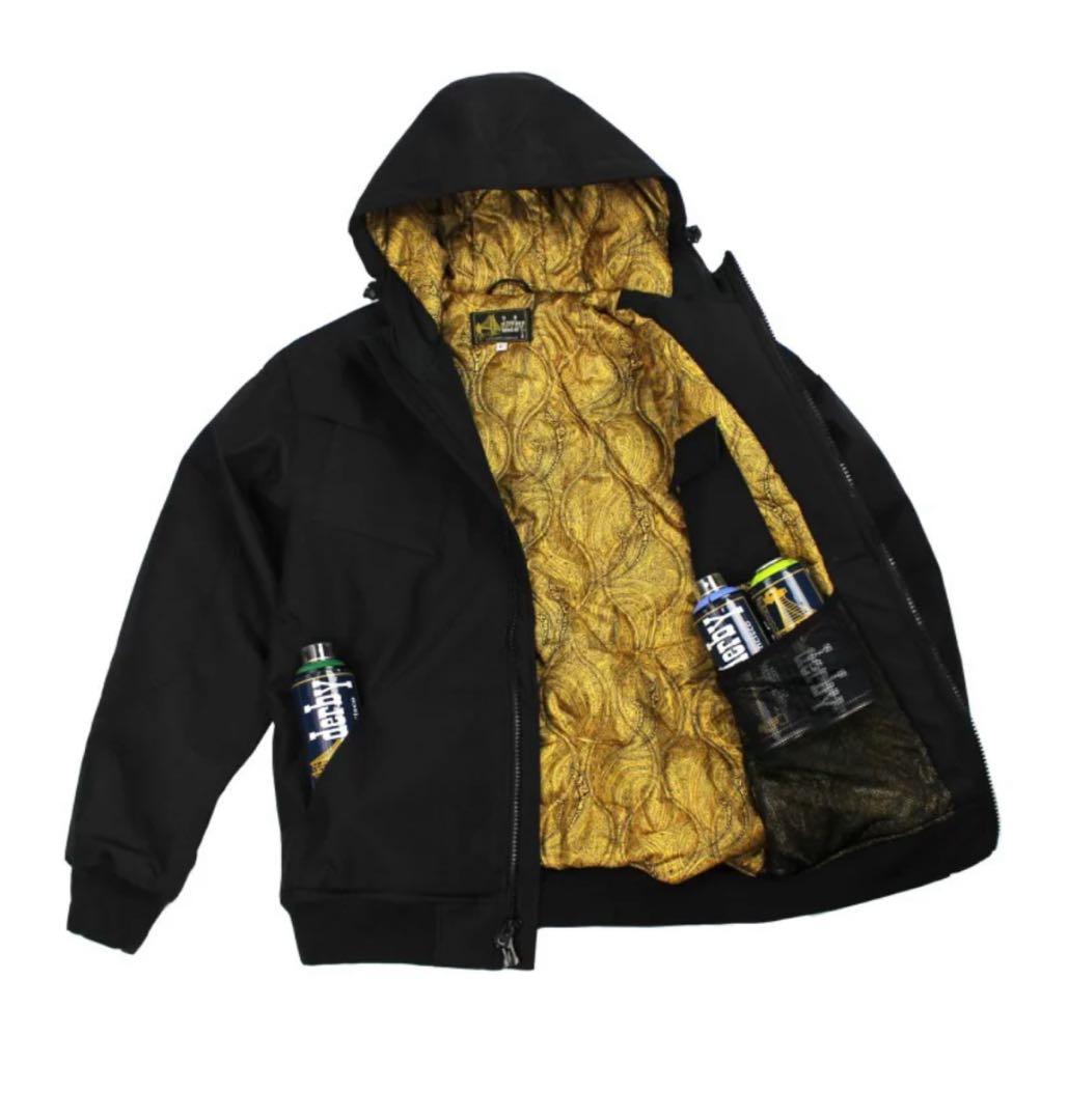 ダービーオブサンフランシスコ ブラック M 310BLACK GOLDフーディ