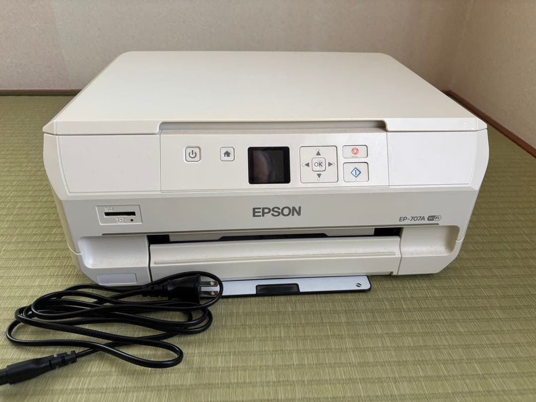 ep-707aプリンター、純正インク3本
