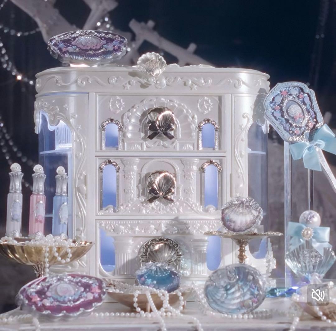 (ラスト)FrowerKnows シェルズジュエル 収納ボックス＋ハンドミラー