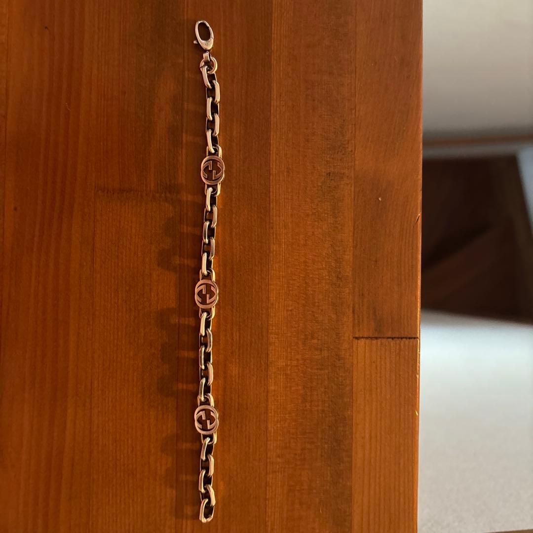 Gucci シルバーリンクチェーンブレスレット　バングル