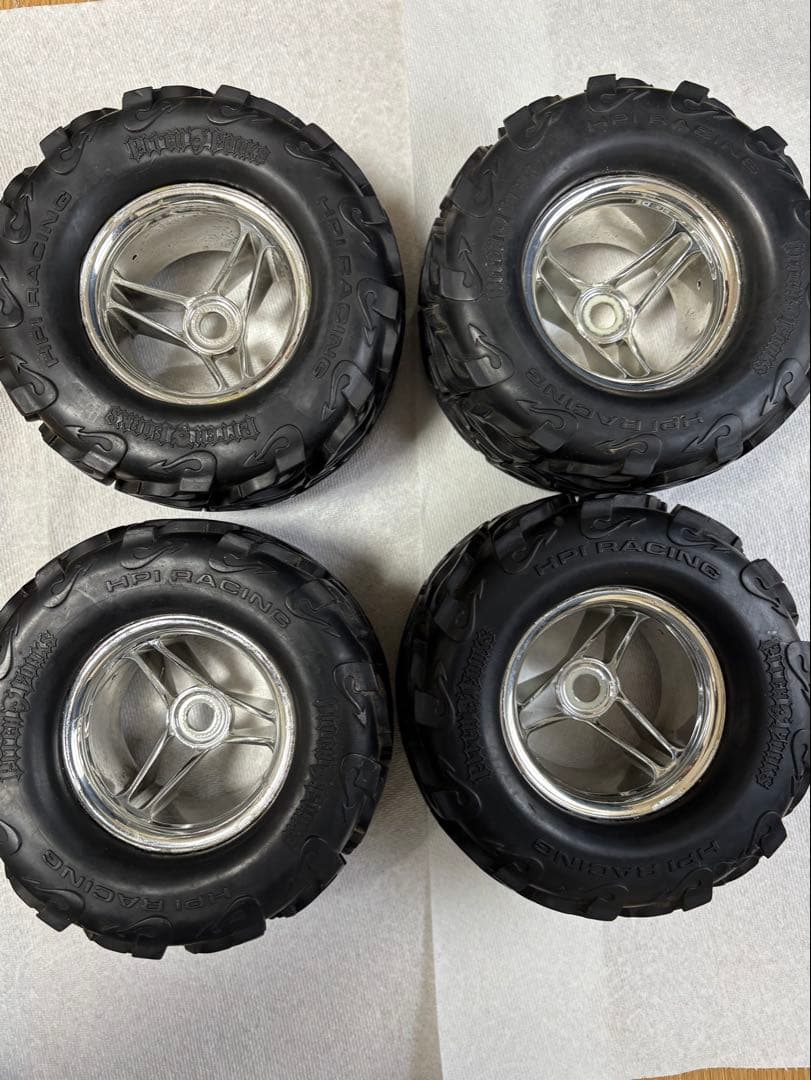 hpi サベージ 用タイヤホイール17ミリハブ用