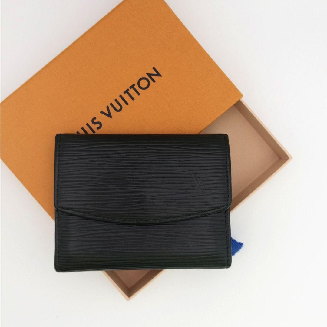 ✨美品✨ポルトモネサーンプル　エピ　小銭入れ　ケース　黒　ルイヴィトン
