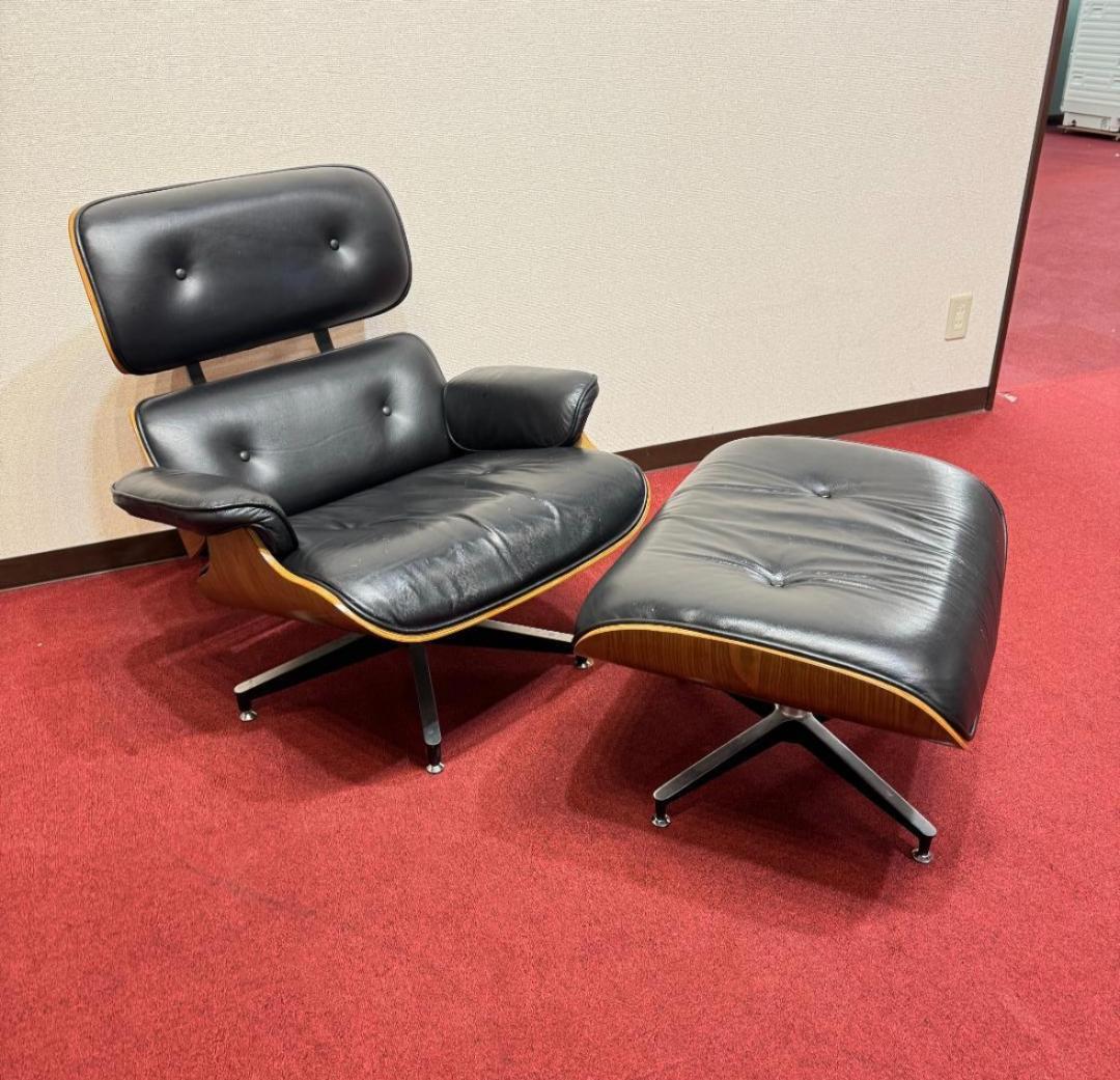 東京23区送料無料　美品ラウンジチェアー＆オットマン　ハーマンミラーシール無し