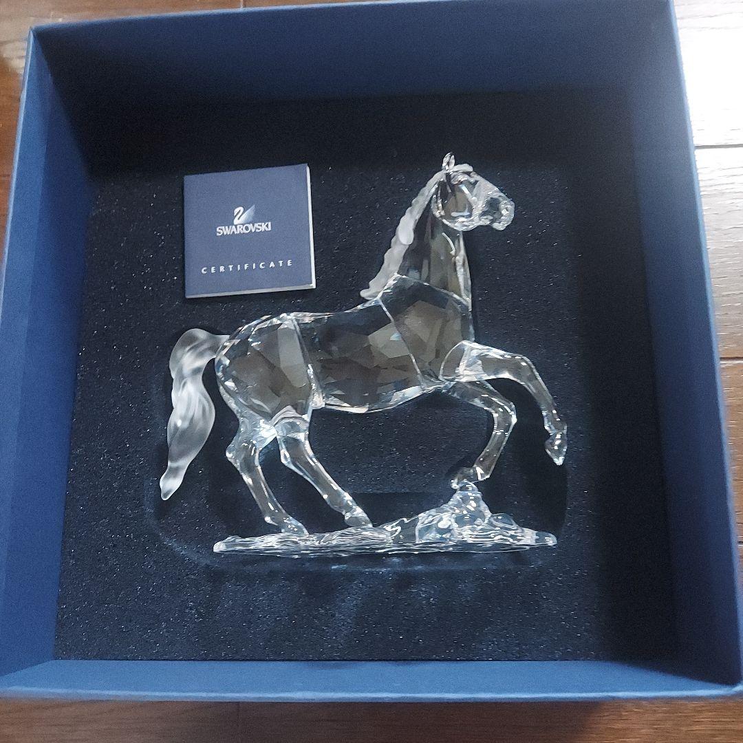 Swarovski 馬のクリスタルフィギュア