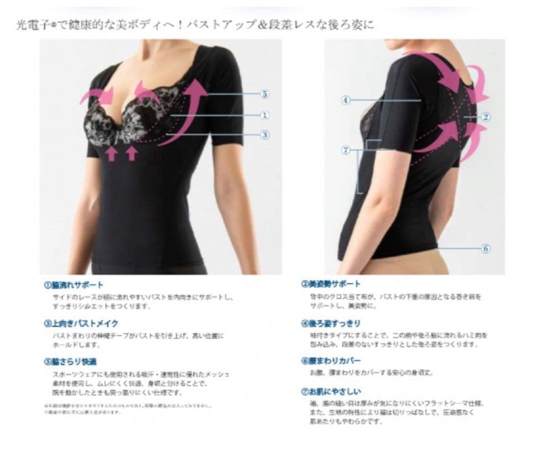 新品未使用美姿勢インナー。プーアボーテ。