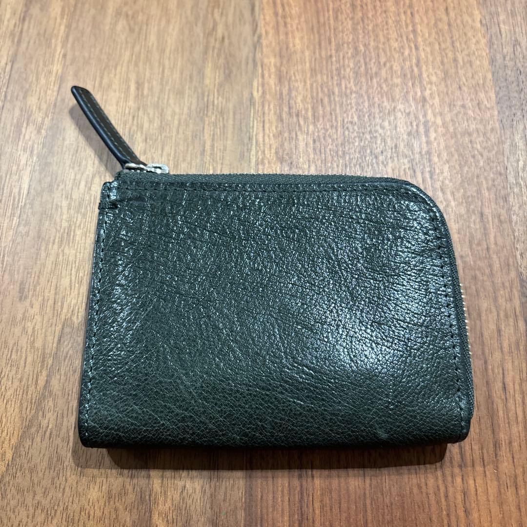 土屋鞄　ハンディ　Lファスナー ウォレット　コンパクト財布 グリーン
