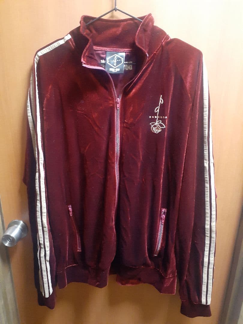 BUCK-TICK SUBROSA ベロアトラックジャケット バーガンディ L BUCK-TICK SUBROSA トラックジャケット ワイン XL - メルカリ