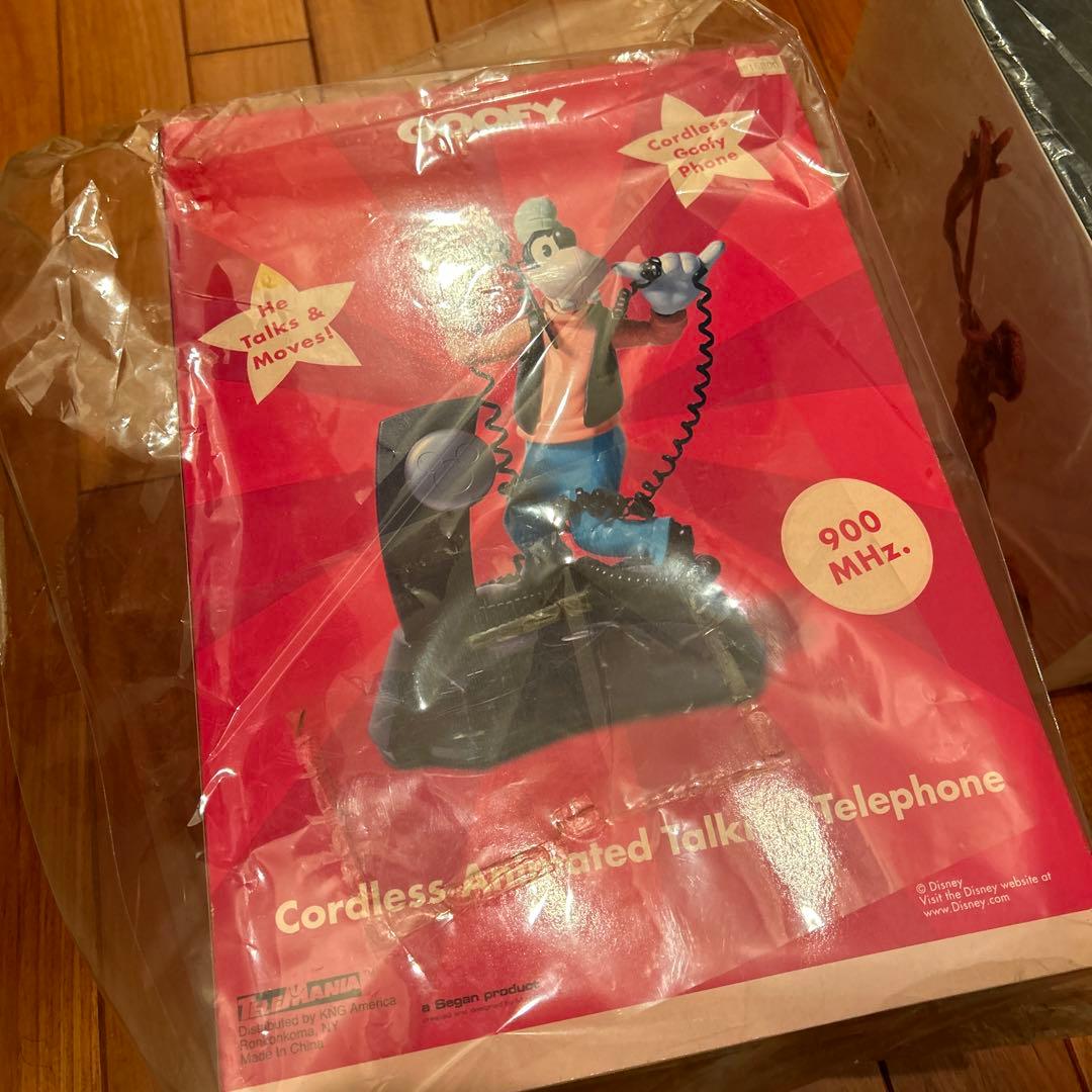 未開封　未使用　グーフィ　ディズニー　コードレステレフォン　電話