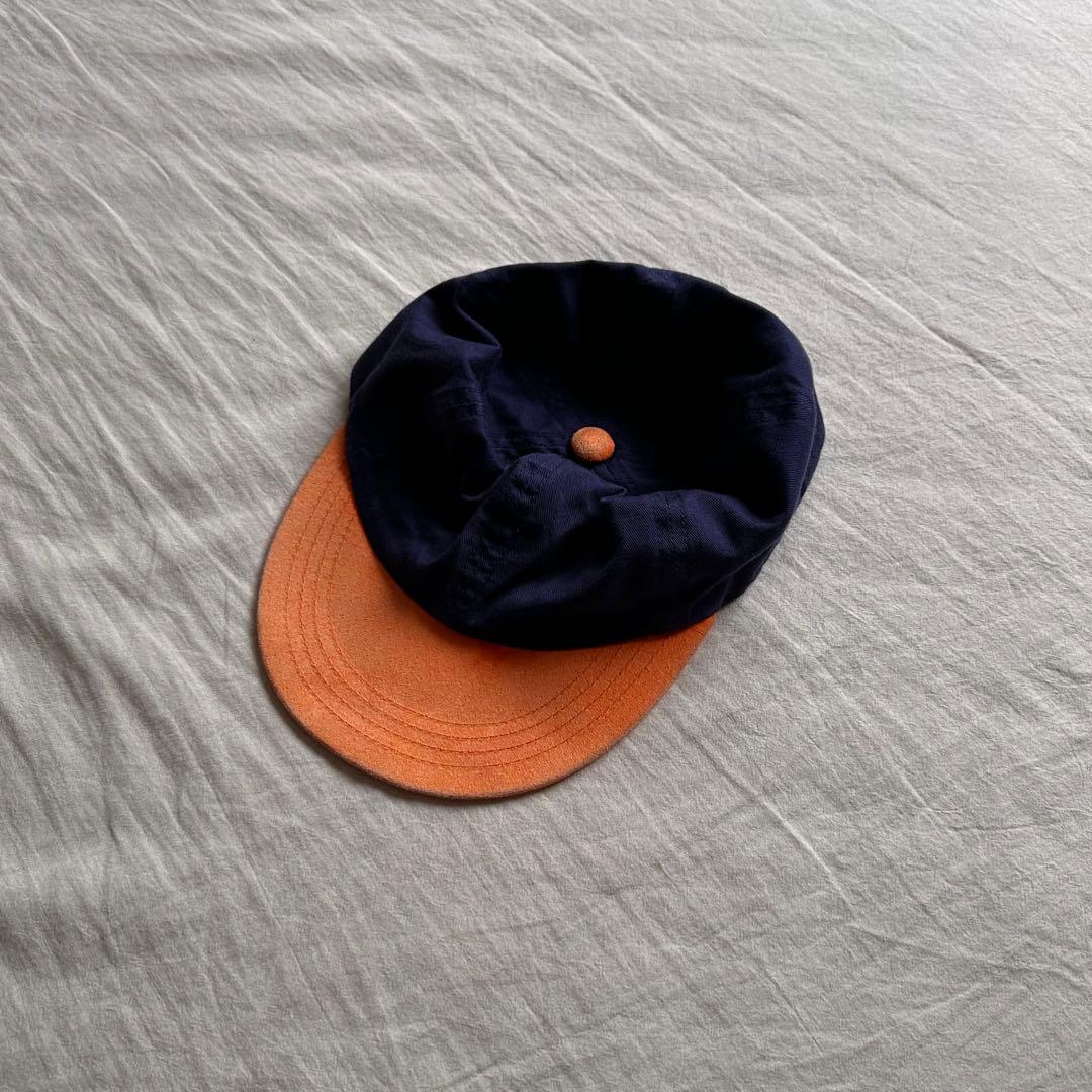 帽子 Hender Scheme 2tone cap Navy/Orange Hender Scheme / エンダースキーマ | 2 tone cap - Navy / Orange