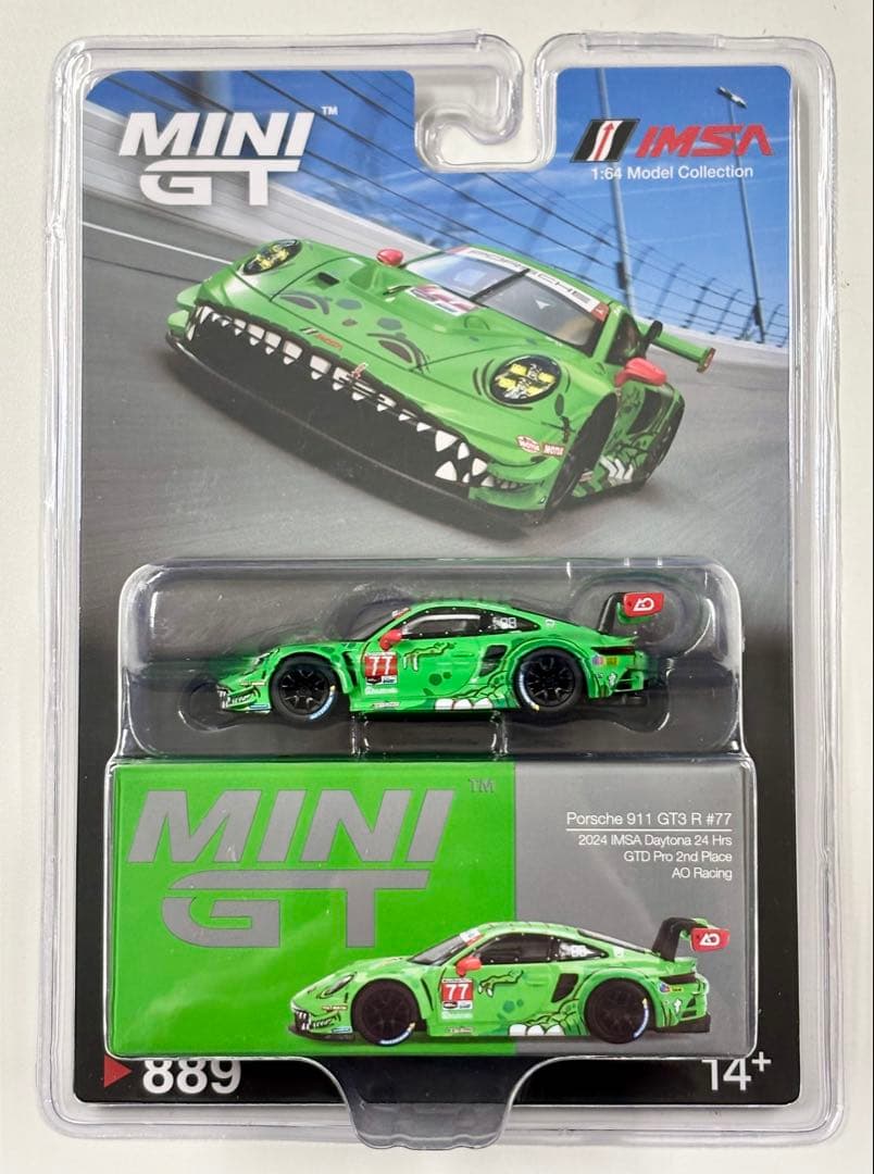 【残小】MINI GT 1/64 ポルシェ 911 GT3 R ♯77 Rexy