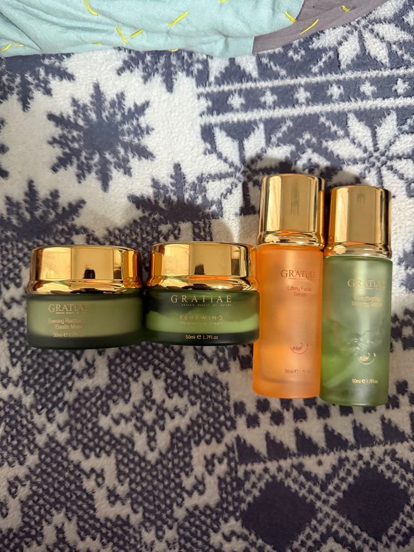 グラティエ フェイシャルエッセンスマスク&モイスチャークリーム 4点セット