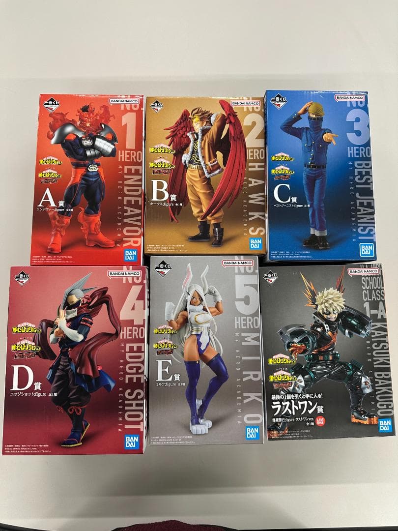 【未開封品】一番くじ ヒロアカ Top 5！A・B・C・D・E・ラストワン賞