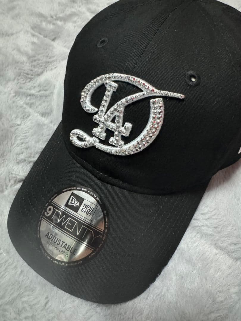 NEWERA ニューエラ キャップ ブラック　デコ　ラインストーン