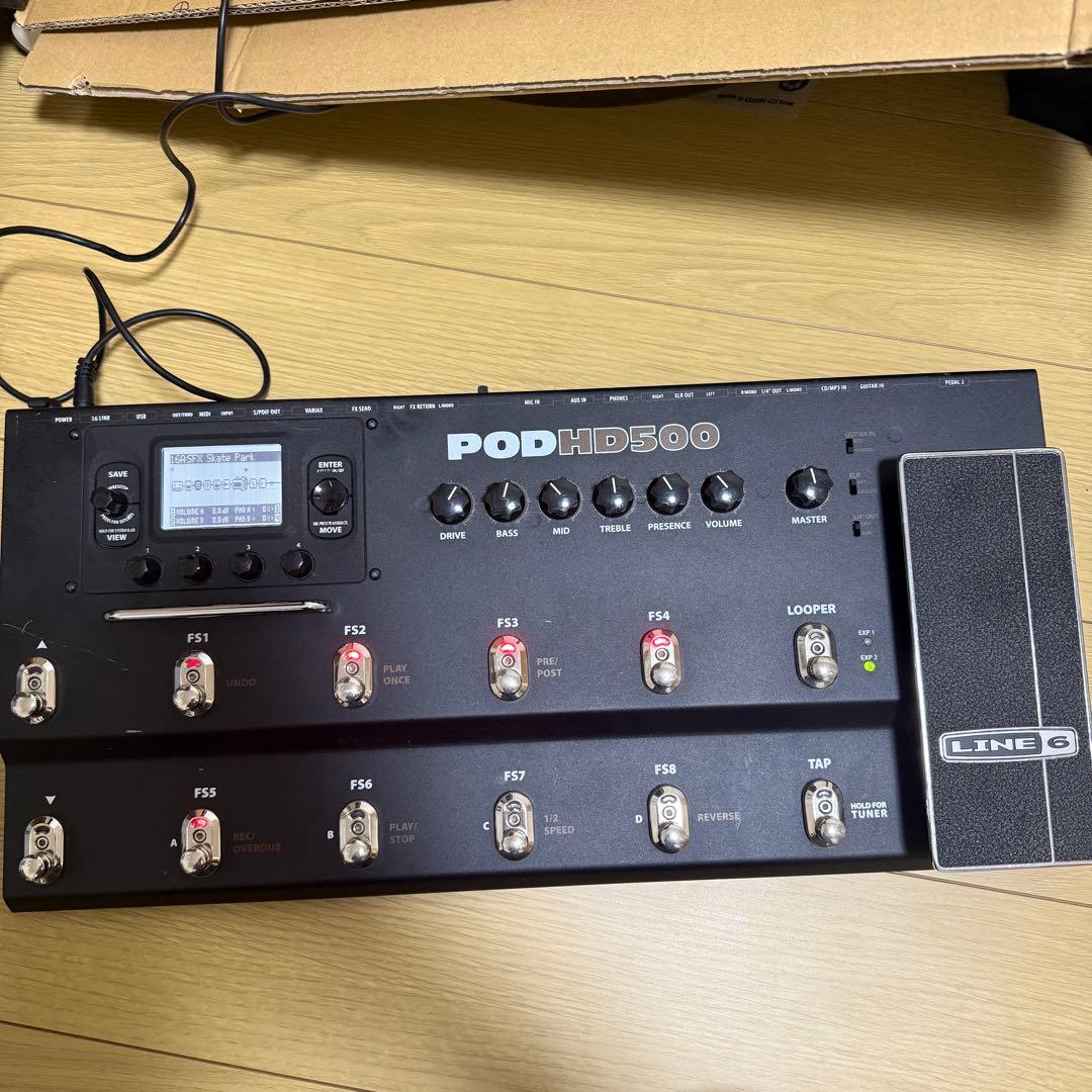 Line 6 POD HD500 マルチエフェクター アンプシミュレーター完動品 Line 6 ( ライン6 ) POD HD500X アンプシミュレーター/マルチ