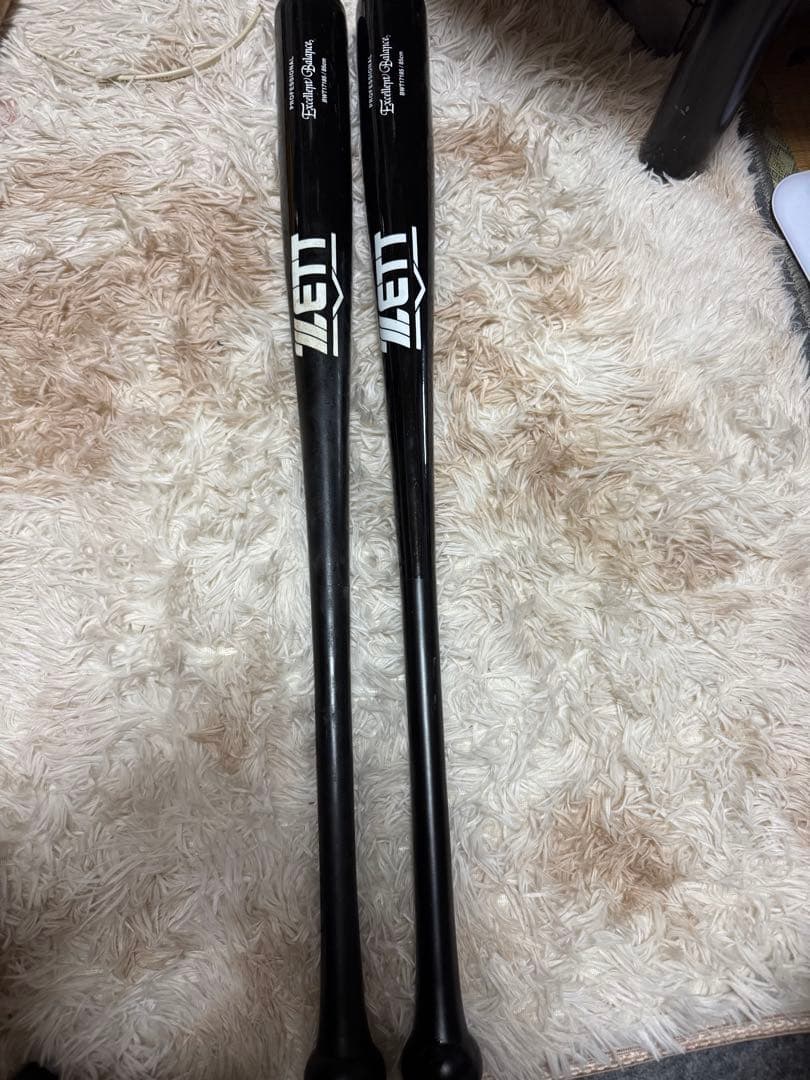 ZETT 硬式バット 2本セット ブラック