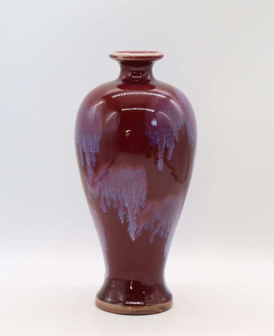 中国　鈞釉　瓶　送料込み1030 中国美術 陶磁器 | 鈞窯青磁紫班文花口瓶 元 13C | gallery陽々youyou