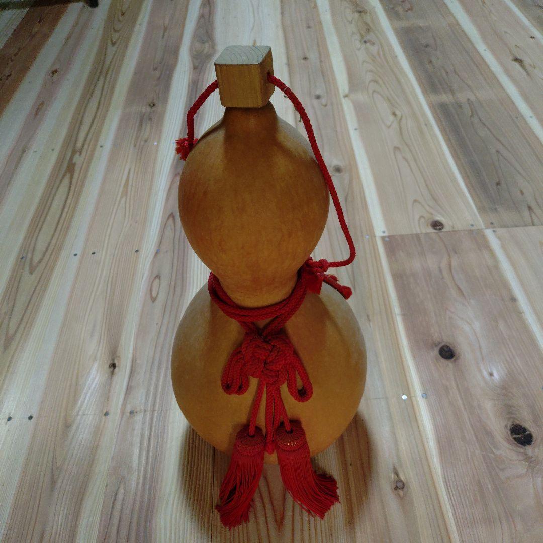 大ひょうたん赤い紐付き、蓋手作り、 ひょうたん紐 房3寸 2房 長さ88cm 赤紐 カラーバリエーションあり : 西