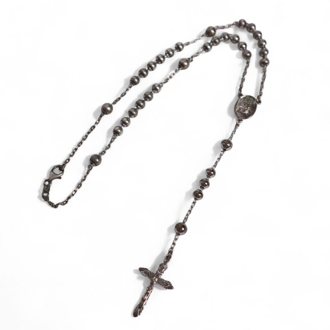 dolce & gabbana silver シルバー 925 ロザリオ 十字架