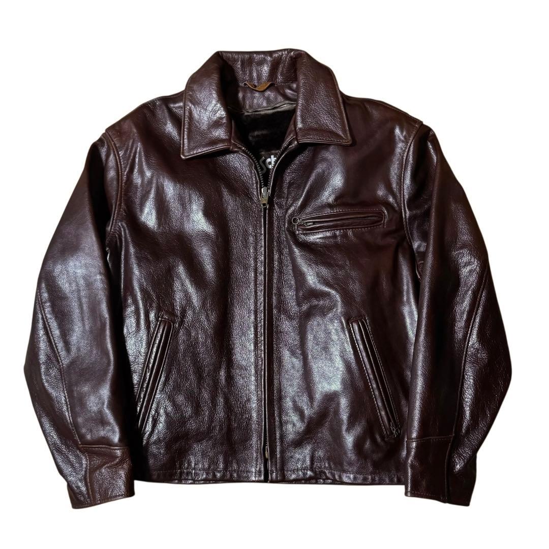 Schott 米国製 ATV101 ボアライナー付 ライダースジャケット 42