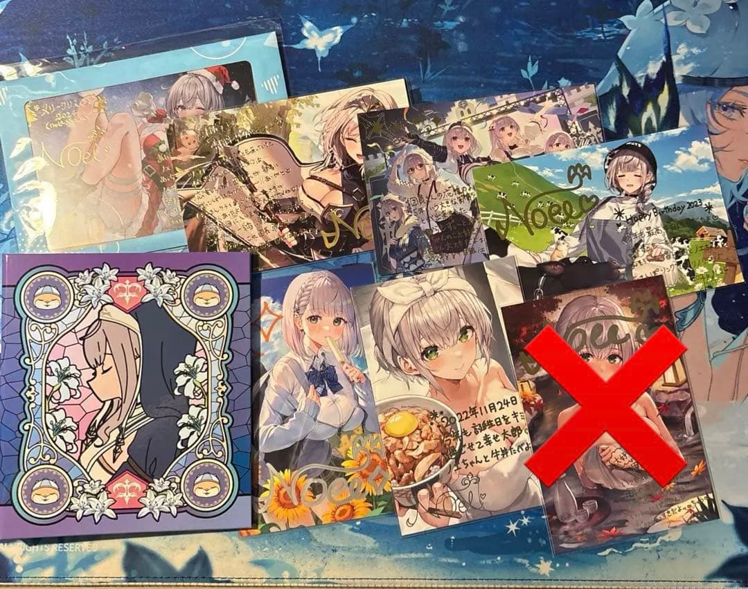 ホロライブ 白銀ノエル サイン入りポストカード