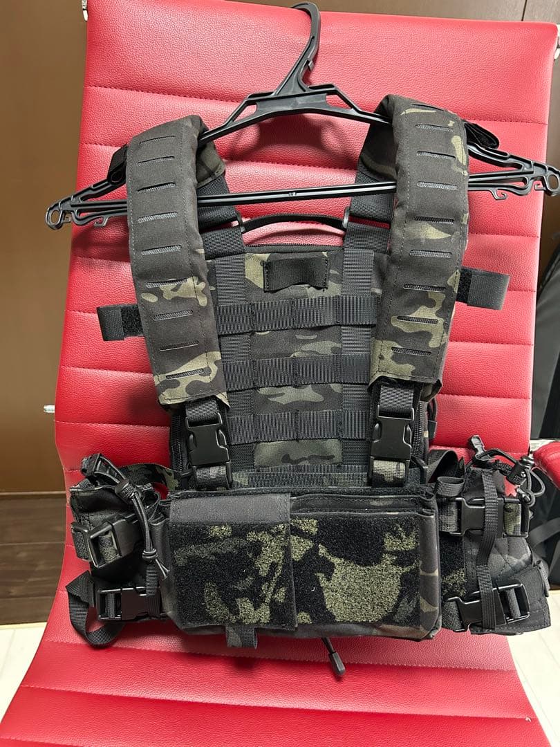 【値下げ】MK3チェストリグ　バックパネル　マルチカムブラック