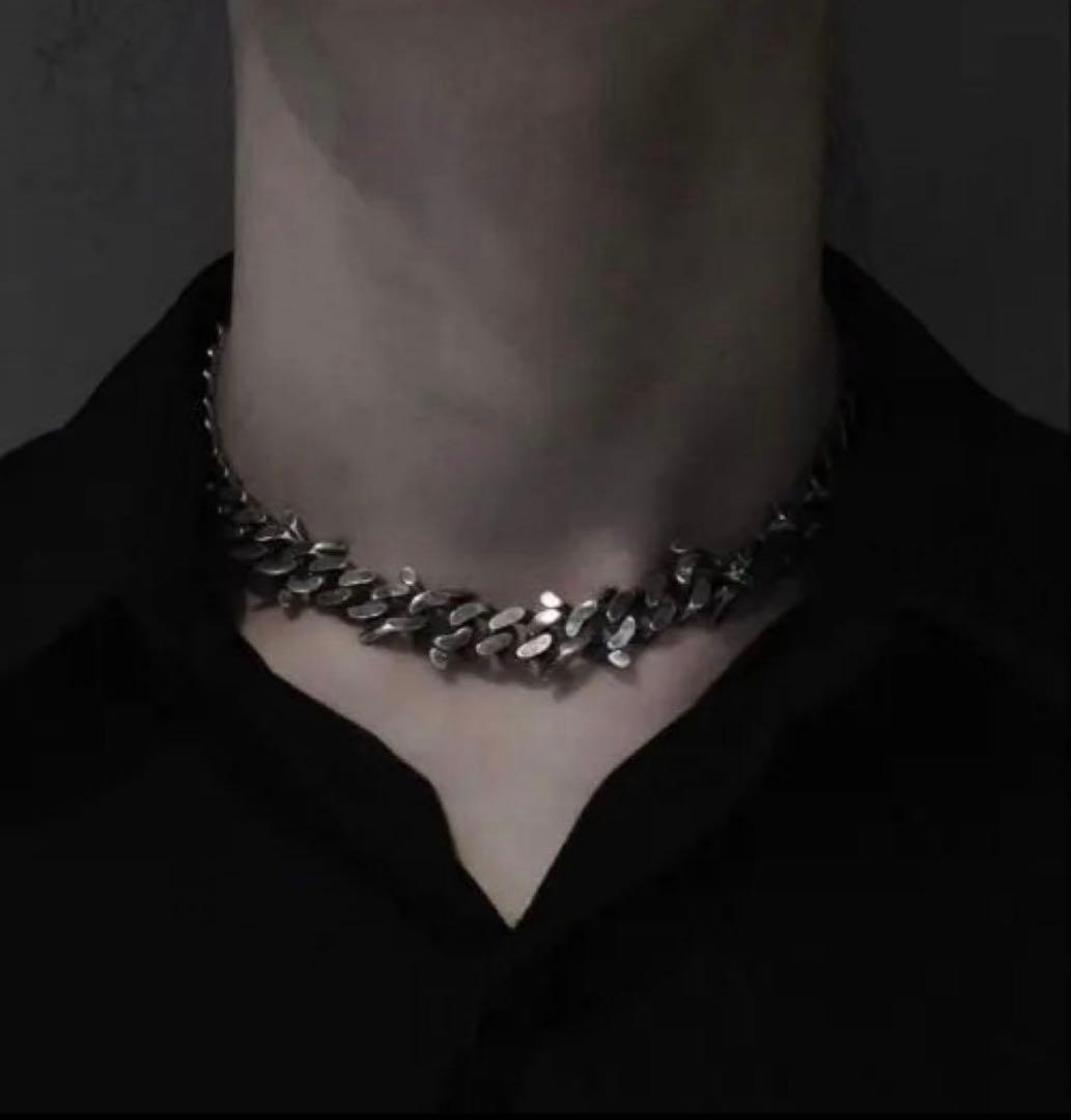 シルバーリンクチェーンネックレス